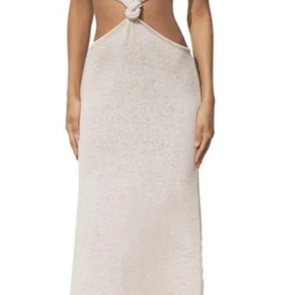 Cult Gaia Twist Knit Dress - Off White